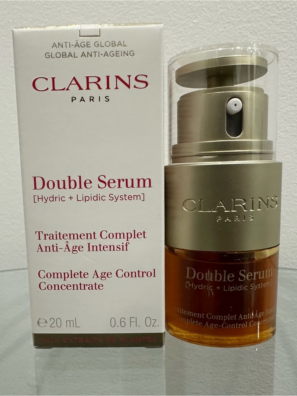 Clarins Double Serum - Hydric Lipidic System 20ml 0.6Fl. Oz